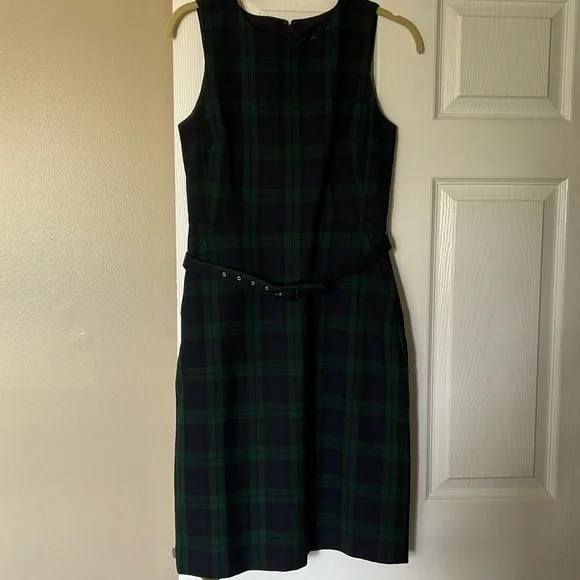 J. Crew | Dresses | Sleeveless Navy Blue And Green Plaid Dress With Belt And Pockets | Poshmark J. Crew | Dresses | Sleeveless Navy Blue And Green Plaid Dress With Belt And Pockets | Poshmark